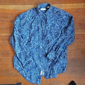 Paisley corduroy button up